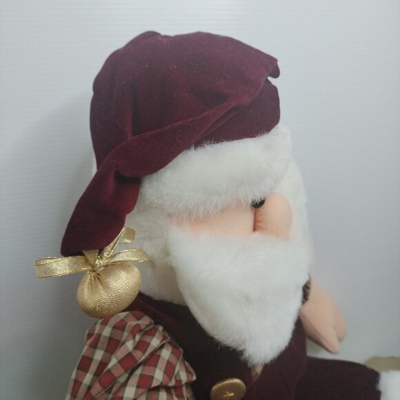 Pacifix International Santa Claus Christmas Holiday Red Suit Plush Toy 23" Excel - Picture 8 of 13